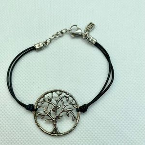 Waxing Poetic Tree Leather Bracelet